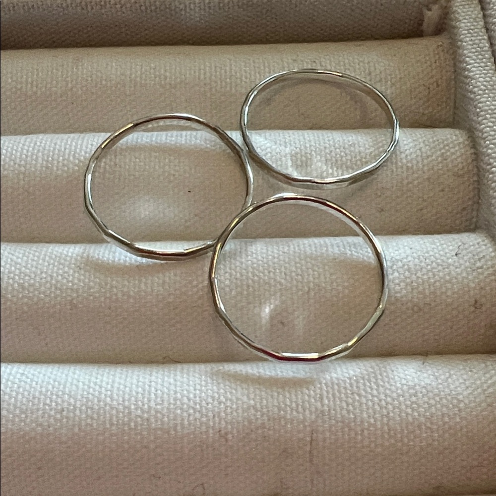 James Avery  Silver Ring Set